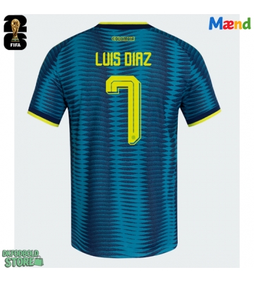 Colombia Luis Diaz #7 Replika Udebanetrøje VM 2026 Kortærmet